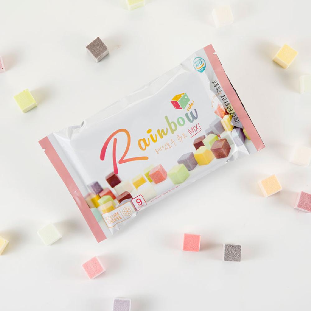 9 flavors Rainbow cube Mix | cheese, Rainbow cube, cube cheese
