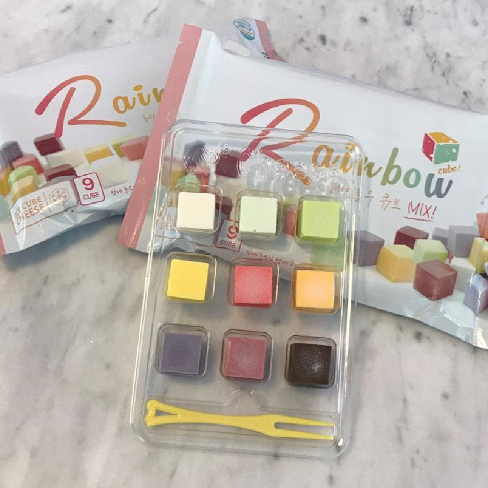 9 flavors Rainbow cube Mix | cheese, Rainbow cube, cube cheese