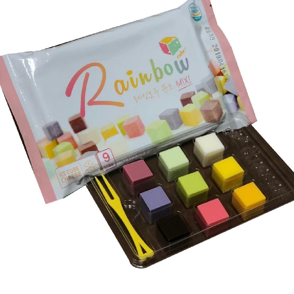 9 flavors Rainbow cube Mix | cheese, Rainbow cube, cube cheese