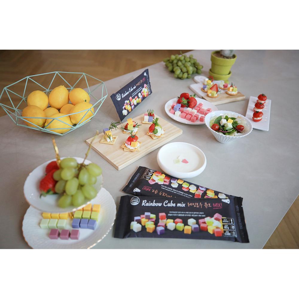 Rainbow CubeMix 8 Flavors Cube Cheese | cheese, cube cheese, processed food, food