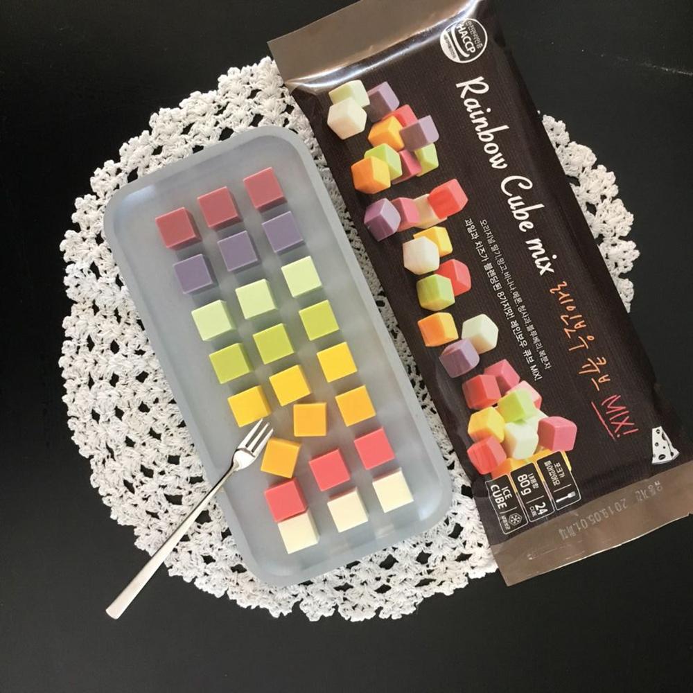 Rainbow CubeMix 8 Flavors Cube Cheese | cheese, cube cheese, processed food, food
