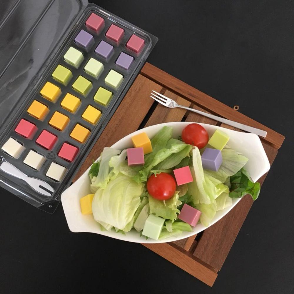 Rainbow CubeMix 8 Flavors Cube Cheese | cheese, cube cheese, processed food, food